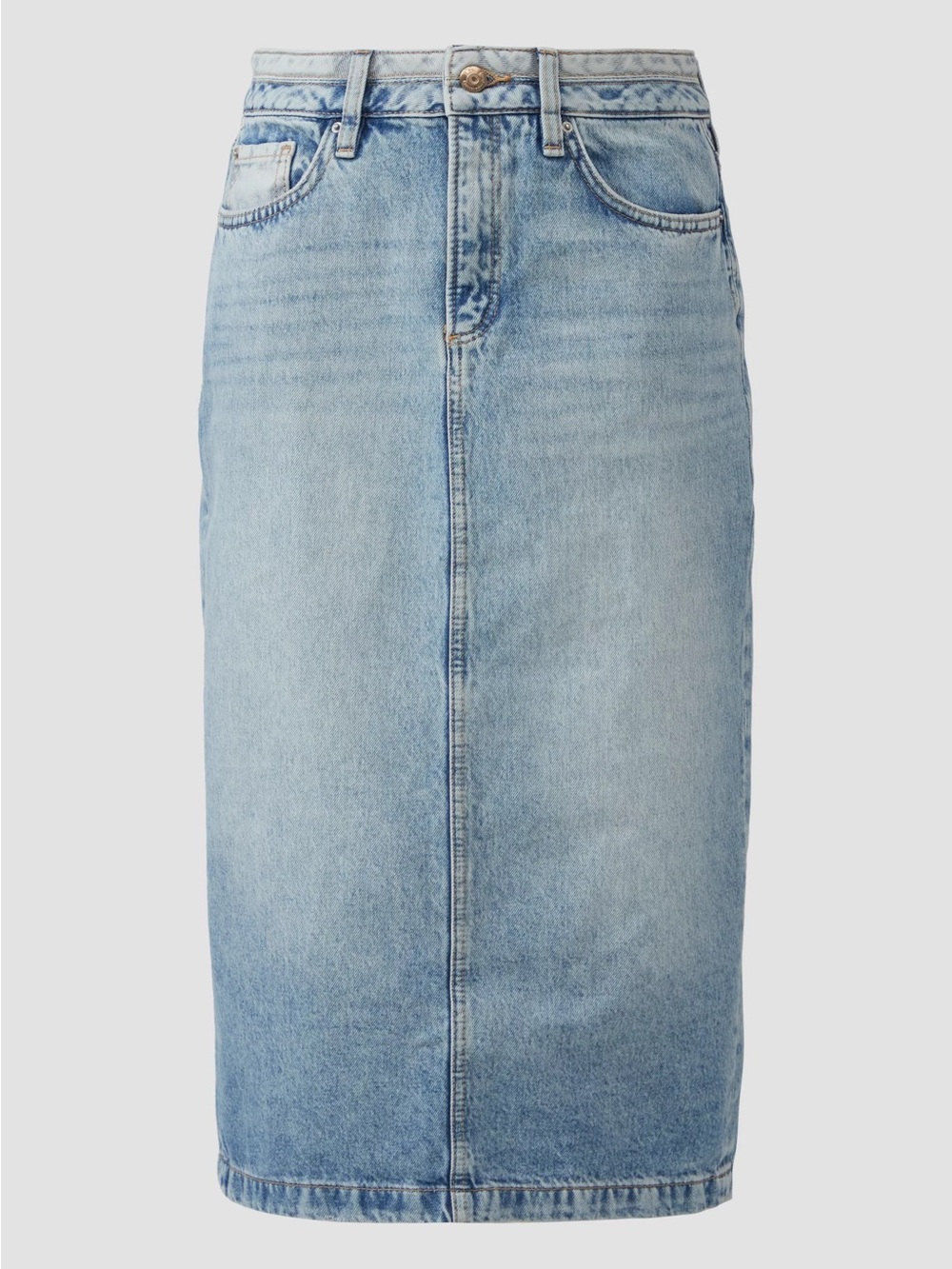 Guess| Classic Light Blue Denim Straight Cut Casual Jean Skirt Sz L